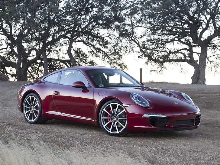Porsche 911 supercarro, cor vermelha, Porsche, 911, supercarro, vermelho, cor, HD papel de parede