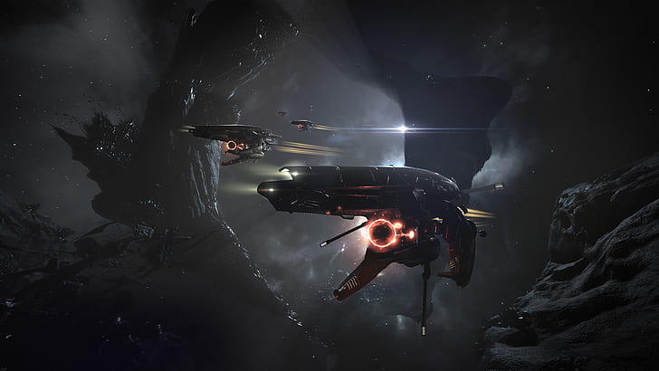 EVE Online, космический корабль, научная фантастика, компьютерные игры, HD обои