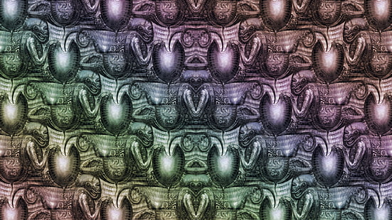motif, symétrie, H. R. Giger, Fond d'écran HD HD wallpaper