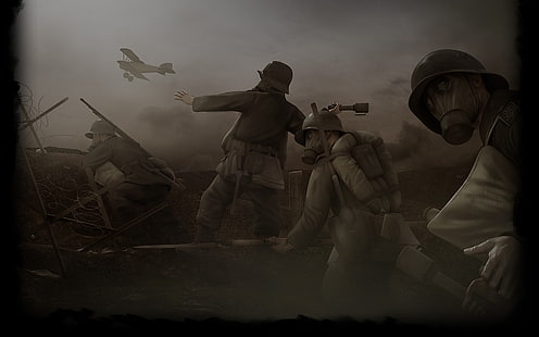 Videospielillustration, Krieg, Verdun, Erster Weltkrieg, HD-Hintergrundbild HD wallpaper