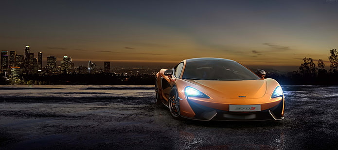 spor serisi, McLaren 570S MSO, turuncu, HD masaüstü duvar kağıdı HD wallpaper