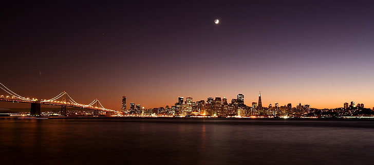 都市、橋、サンフランシスコ、 HDデスクトップの壁紙
