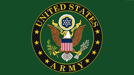 águila, ejército de EE. UU., logotipo, Fondo de pantalla HD HD wallpaper