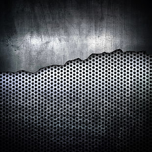 لوحة شبكة رمادية توضيحية ، رمادي ، فولاذ ، نسيج ، معدن، خلفية HD HD wallpaper