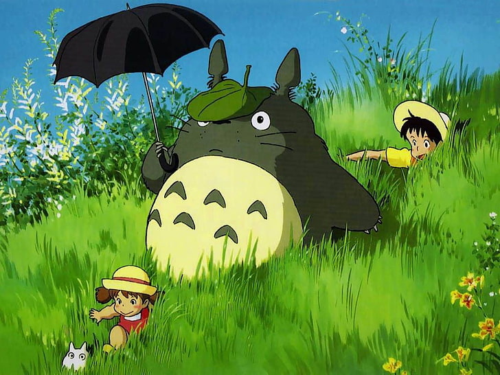 Il mio quartiere Totoro TV mostra ancora, Totoro, My Neighbor Totoro, anime, Sfondo HD