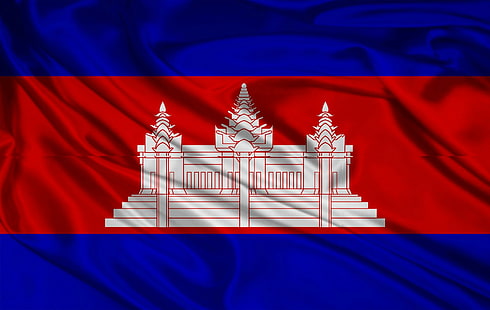 Bandeira do Camboja, asiático, religião, bandeira khmer, bandeira do camboja, animais, HD papel de parede HD wallpaper