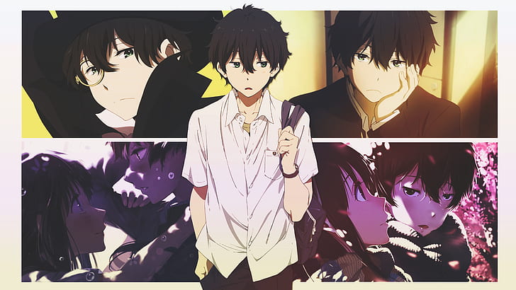 anime, anime boys, Hyouka, Oreki Houtarou, Wallpaper HD