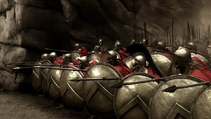 Fond d'écran Spartans, 300, Sparta, films, bataille, guerrier, Fond d'écran HD