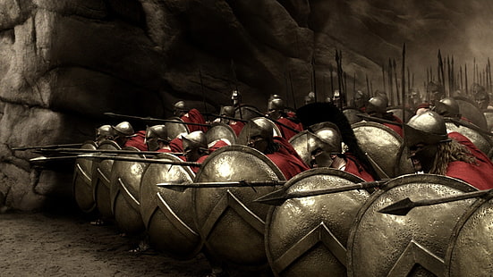 วอลล์เปเปอร์ Spartans, 300, Sparta, ภาพยนตร์, การต่อสู้, นักรบ, วอลล์เปเปอร์ HD HD wallpaper
