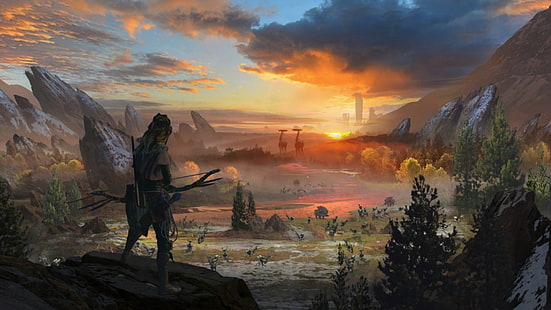 Videospielposter, Videospiele, Horizon: Zero Dawn, Aloy (Horizon: Zero Dawn), HD-Hintergrundbild HD wallpaper