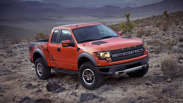 Ford raptor kamyon hd, turuncu ford ranger, araba, ford, kamyon, raptor, HD masaüstü duvar kağıdı