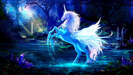 Fantasy Unicorn Wallpapers Hd For Mobile Phone And Pc Dekspot   3840×2160, HD wallpaper HD wallpaper