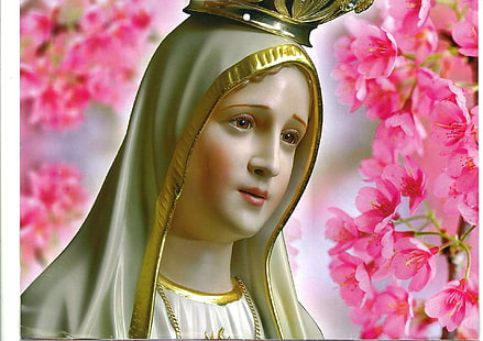 متدين ، مريم ، يسوع ، مريم (والدة يسوع) ، نوسا سنهورا دي فاتيما، خلفية HD HD wallpaper