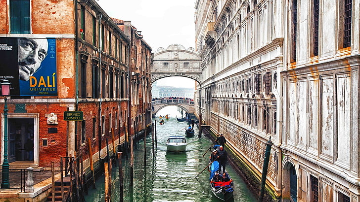cityscape, Venice, Italy, building, river, HD wallpaper