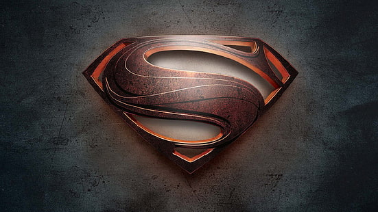 Man of Steel Superman โลโก้ซูเปอร์แมนเหล็กซุปเปอร์แมน, วอลล์เปเปอร์ HD HD wallpaper