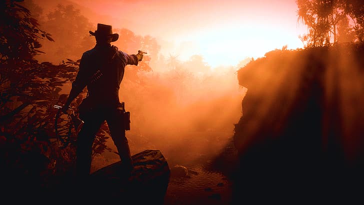 paisaje, Red Dead Redemption 2, Fondo de pantalla HD