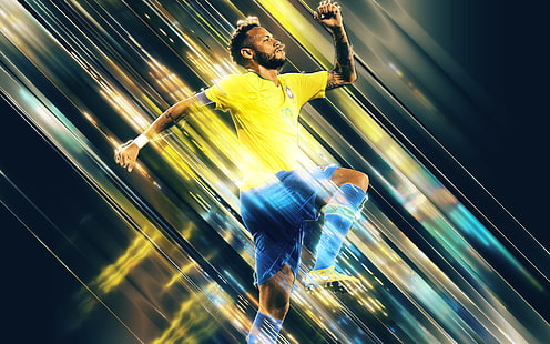 Calcio, Brasile, Calcio, Brasile, Barca, Neymar, PSG, Neymar Jr, Neymar Junior, Saints, Sfondo HD HD wallpaper