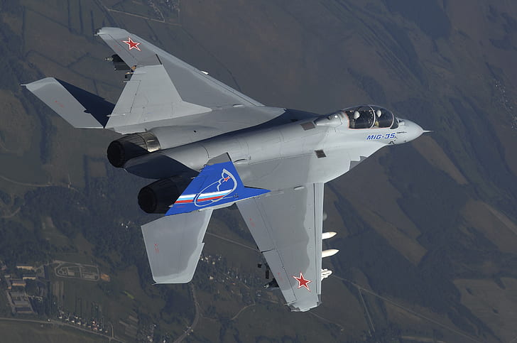 The MiG-35, In the air, Fulcrum-F, THE RUSSIAN AIR FORCE, OKB Mikoyan, HD wallpaper