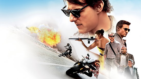 Misión Imposible Rogue Nation, Tom Cruise, Jeremy Renner, Fondo de pantalla HD HD wallpaper