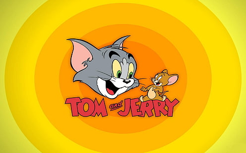 Wallpaper digital Tom and Jerry, Cartoon, Cat, Mouse, Tom And Jerry, Wallpaper HD HD wallpaper
