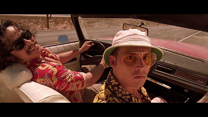 Johnny Depp, Paura e delirio a Las Vegas, Benicio Del Toro, Sfondo HD