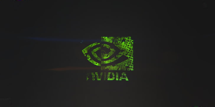 شعار NVIDIA ، أخضر ، أسود ، شعار ، nvidia gtx، خلفية HD