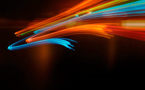 Ilustración de luz roja y azul, línea, negro, fondo, luz, color, Fondo de pantalla HD HD wallpaper