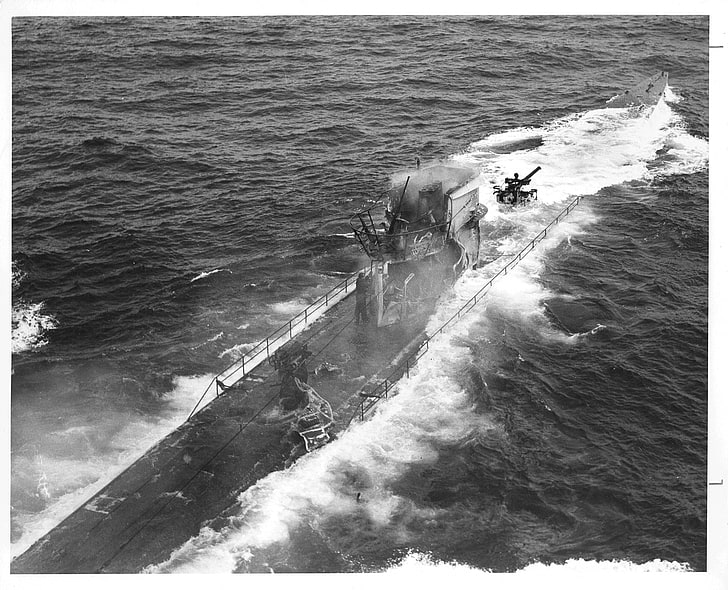 Navios de guerra, marinha alemã, submarino alemão U-175, submarino, HD papel de parede