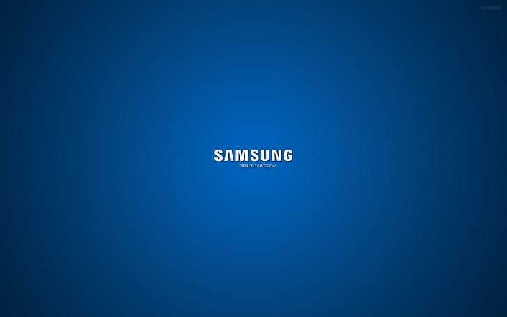 Samsung, компания, логотип, синий, белый, Samsung логотип, Samsung, компания, логотип, синий, белый, HD обои