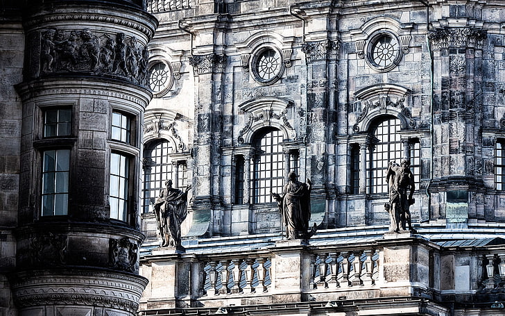 Дрезден, Хофкирхе (Дрезден), архитектура, HD тапет