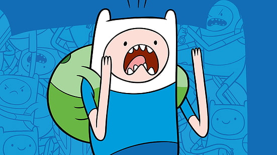 Adventure Time, cartoon, Finn the Human, HD wallpaper HD wallpaper