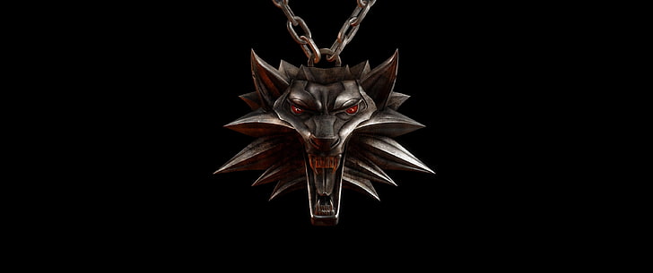 silver Witcher necklace, The Witcher, HD wallpaper