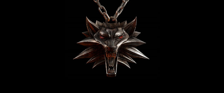 silver Witcher halsband, The Witcher, HD tapet HD wallpaper