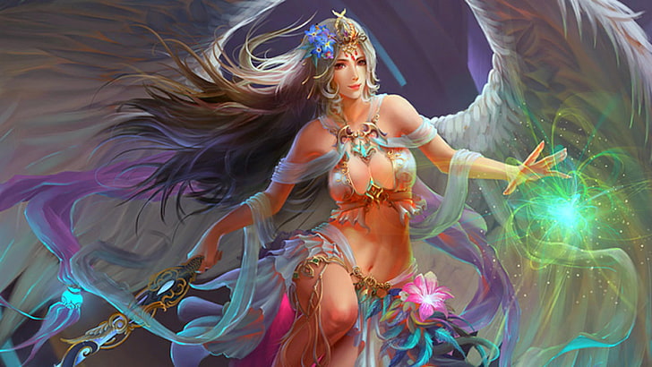Angel Magical Woman Fantasy Abstract 3d And Ultra 3840×2160 Hd Wallpaper 1888589, HD wallpaper