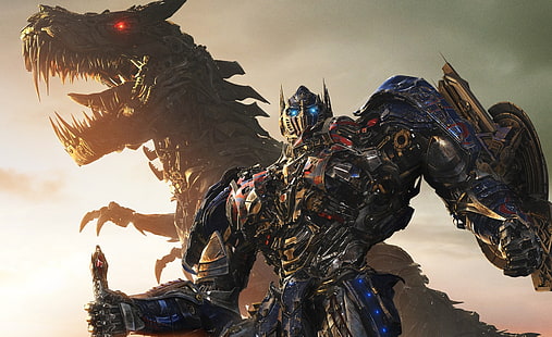 Transformers Age of Extinction HD Tapety, Transformer Optimus prime i Grimlock Tapety, filmy, Transformers, Age of Extinction, Tapety HD HD wallpaper