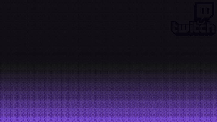 Twitch, video games, texture, minimalism, black, purple, HD wallpaper