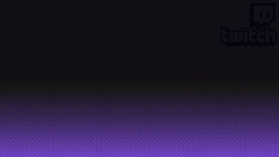 Twitch, video games, texture, minimalism, black, purple, HD wallpaper HD wallpaper