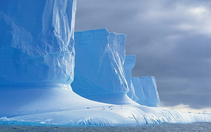 الجليد والمناظر الطبيعية والقطب الشمالي والطبيعة، خلفية HD