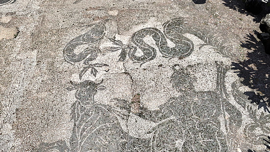 Греческая мифология, древняя греция, текстура, мозаика, скриншот, принцип Талоса, HD обои HD wallpaper