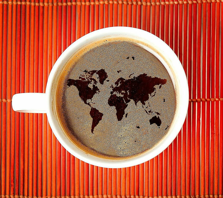 1440x1280 px coffee drink world Abstract Minimalistic HD Art , world, coffee, drink, 1440x1280 px, HD wallpaper