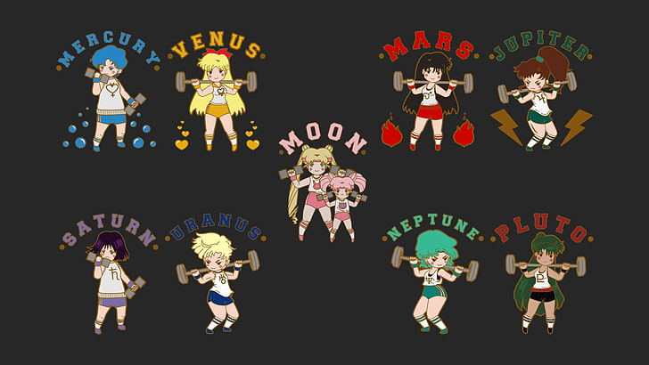 Sailor Moon, Chibi, Anime Girls, HD-Hintergrundbild
