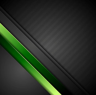 зелен, вектор, абстрактно, черно, дизайн, изкуство, фон, материал, HD тапет HD wallpaper