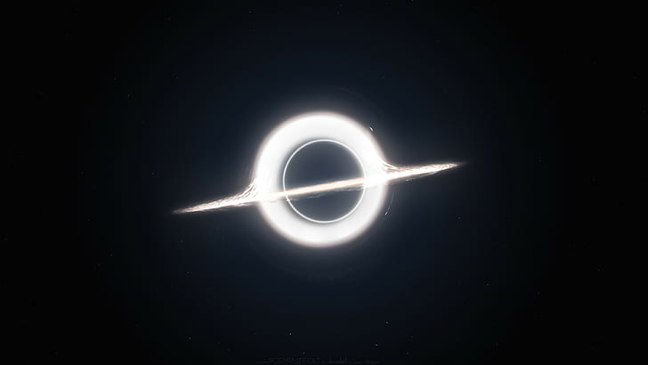 Interstellar (Film), Schwarze Löcher, Weltraum, Dunkelheit, Gargantua, HD-Hintergrundbild