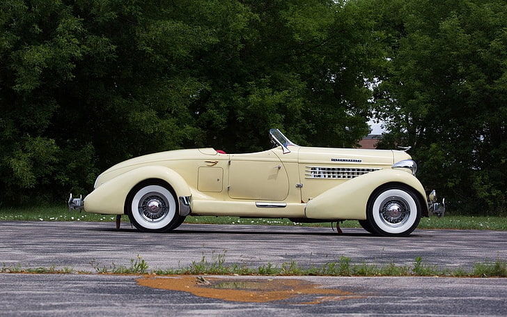 1935, 851, auburn, boattail, cars, classic, speedster, HD wallpaper