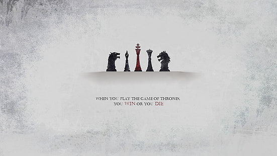 Game of Thrones logo, Game of Thrones, Citações de livros, xadrez, citação, A Song of Ice and Fire, HD papel de parede HD wallpaper