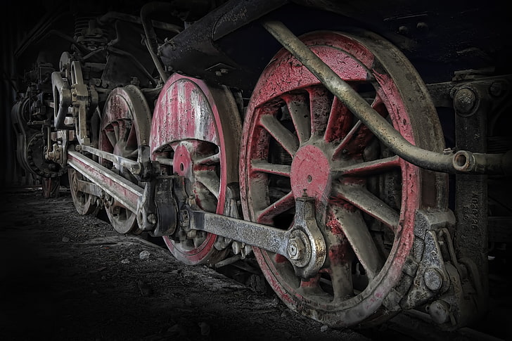 machine, train, steam locomotive, HD wallpaper