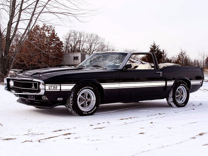 1969, classic, convertible, ford, gt350, muscle, mustang, shelby, HD wallpaper