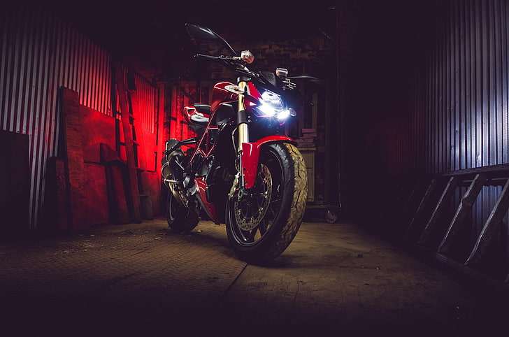 motocicleta, Ducati Streetfighter 848, HD papel de parede