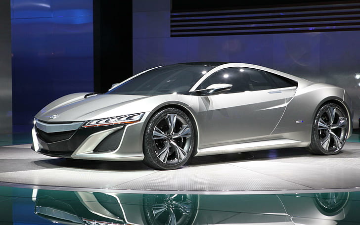 New Acura NSX Concept MGM, gray coupe, concept, acura, cars, HD wallpaper