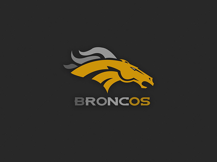 Denver Broncos logo, artwork, HD wallpaper